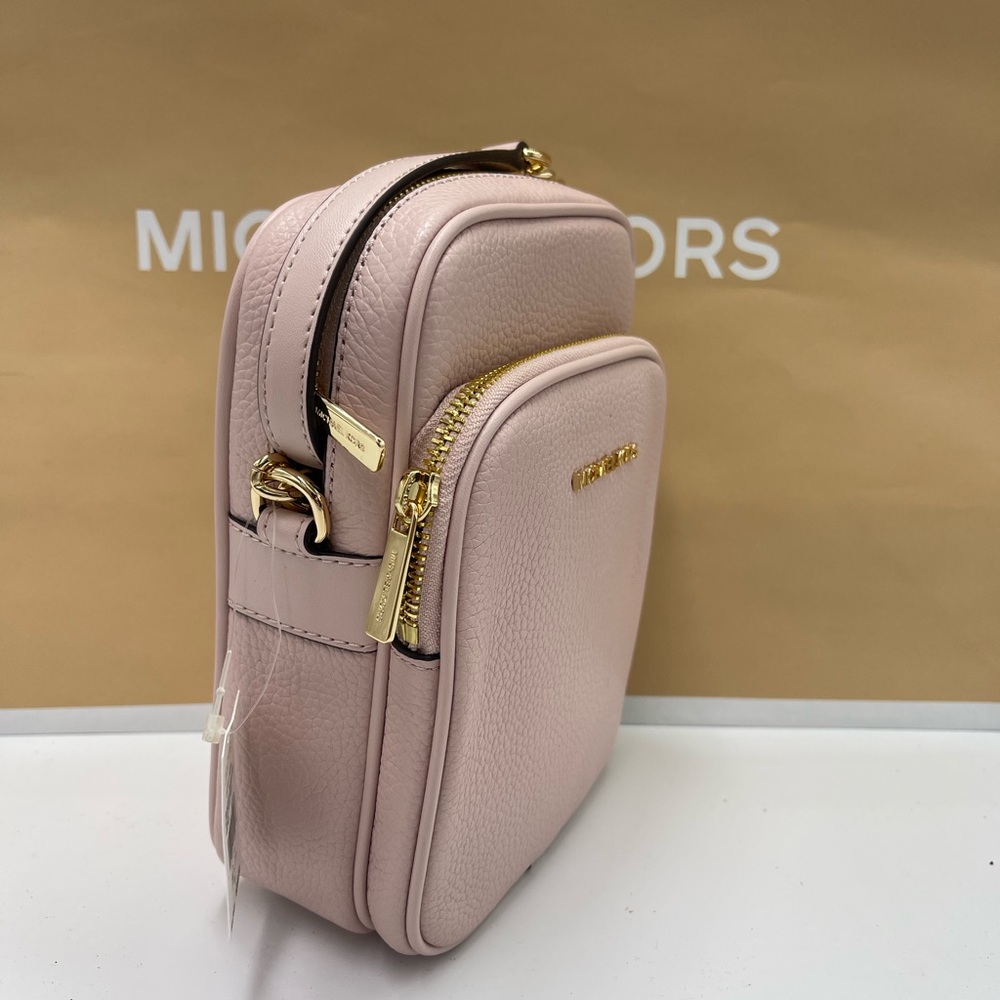 MICHAEL KORS JST Md Pebbled Leather NS Flight Chain Crossbody XBODY 
Powder
NWT - Picture 3 of 16